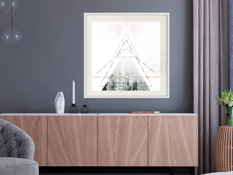 Plakat - Ośnieżony szczyt (kwadratowy)
