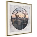 Plakat - Miejski zegar (kwadratowy)
