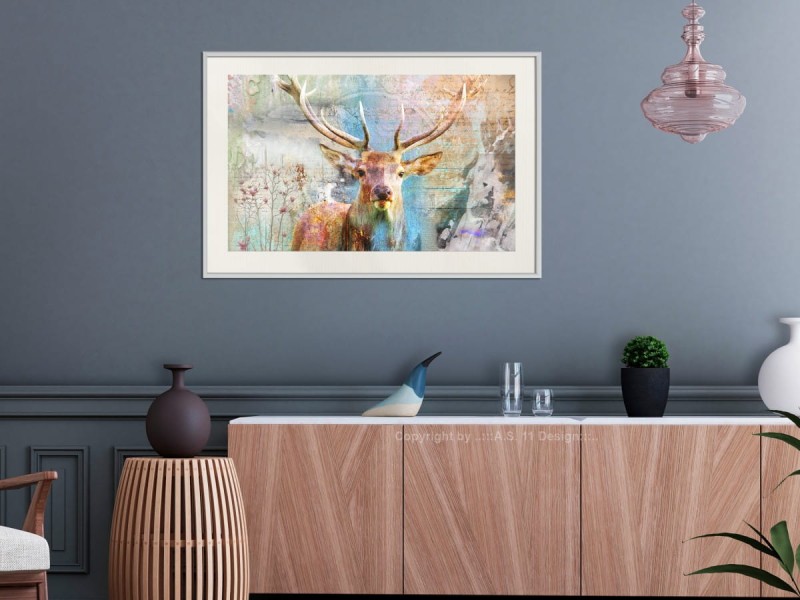 Plakat - Pastelowy jeleń