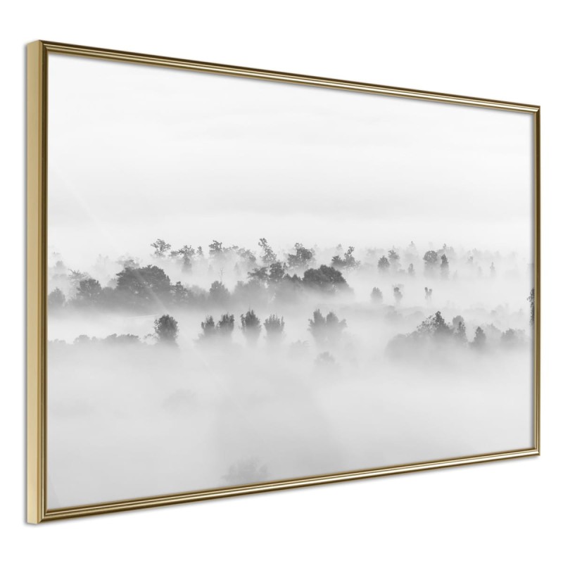 Plakat - Mgła nad lasem