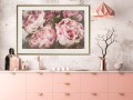 Plakat - Pastelowe peonie
