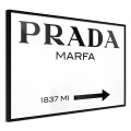 Plakat - Prada (biały)
