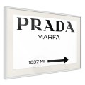 Plakat - Prada (biały)
