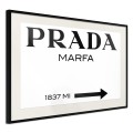 Plakat - Prada (biały)