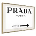 Plakat - Prada (biały)