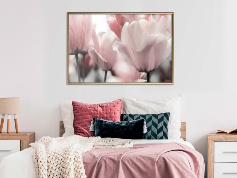Plakat - Pastelowe tulipany II