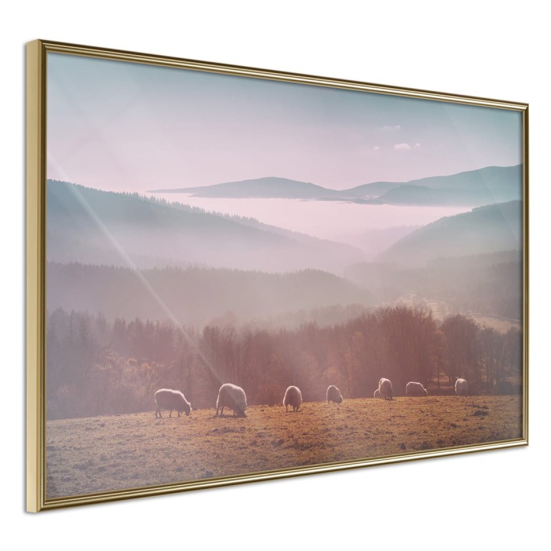Plakat - Górskie pastwisko