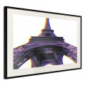 Plakat - Symbol Paryża (fioletowy)