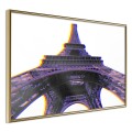 Plakat - Symbol Paryża (fioletowy)