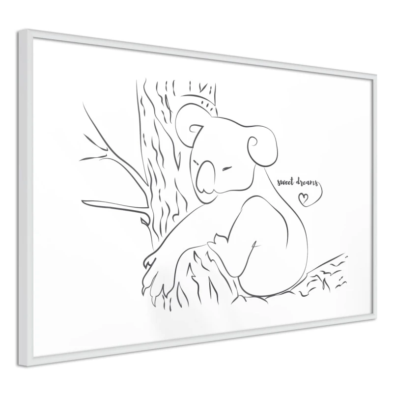 Plakat - Odpoczywający koala