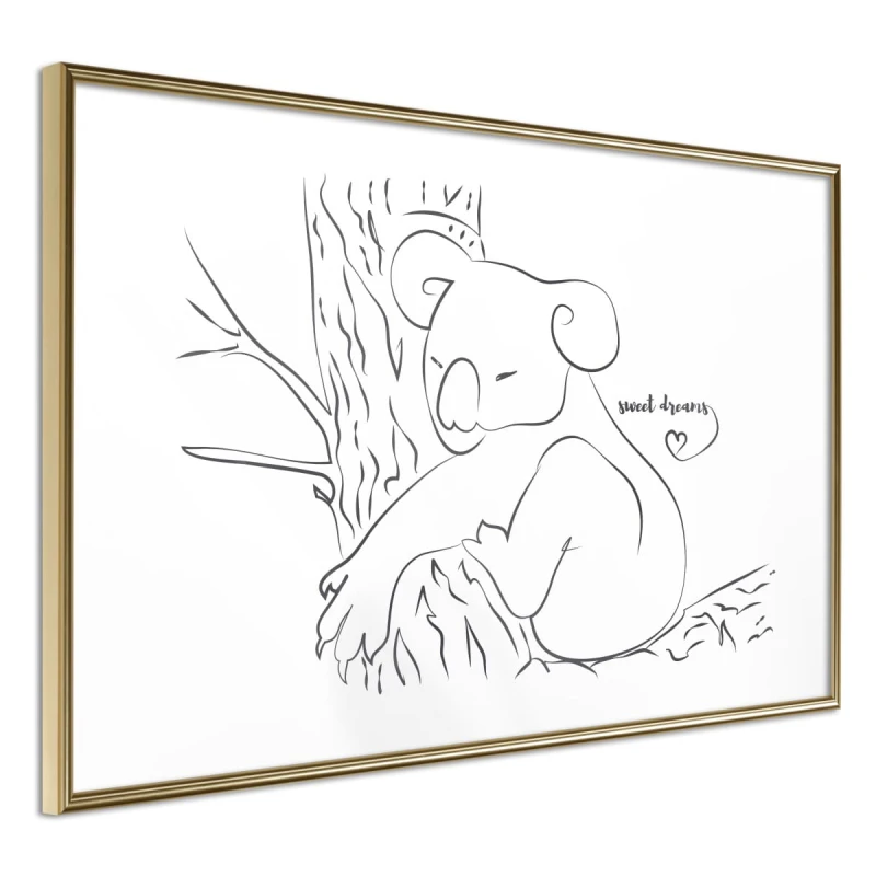 Plakat - Odpoczywający koala