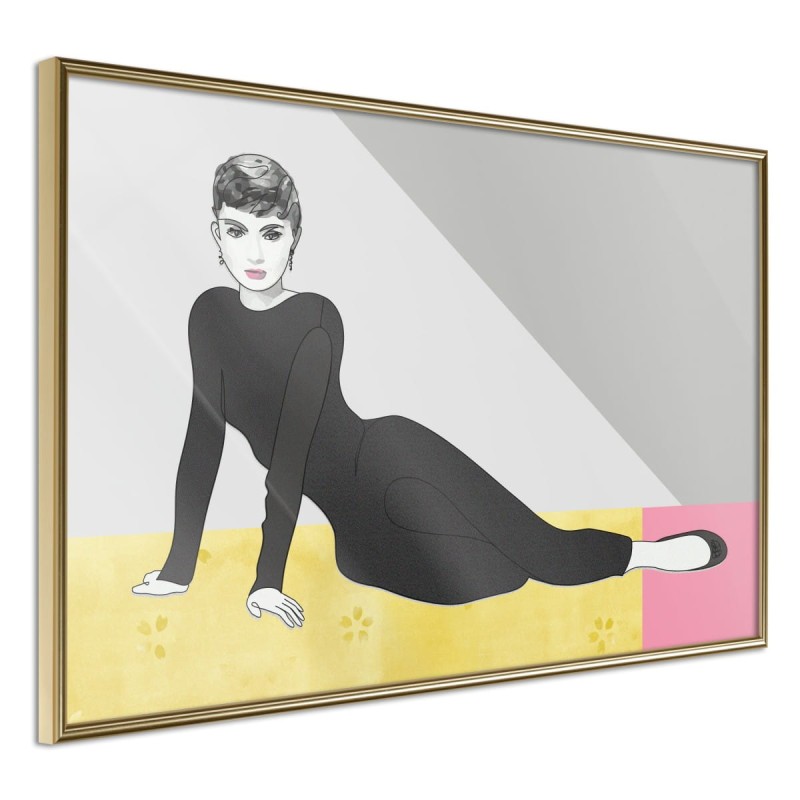Plakat - Elegancka Audrey