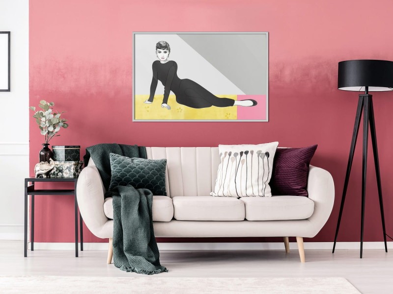 Plakat - Elegancka Audrey