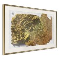 Plakat - Mapa reliefowa: Wiedeń