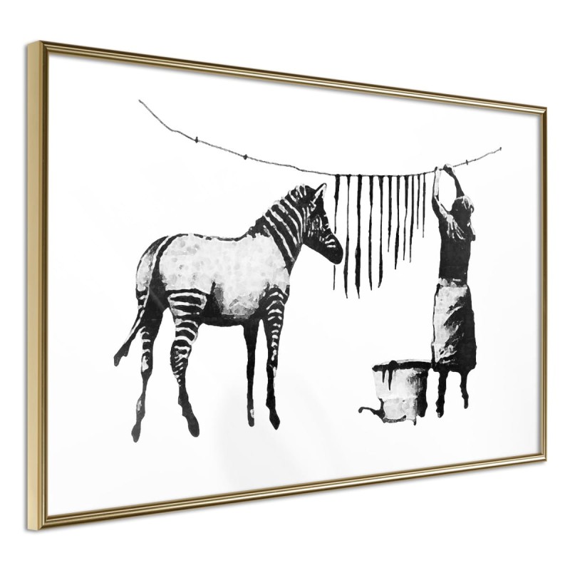 Plakat - Banksy: Washing Zebra Stripes