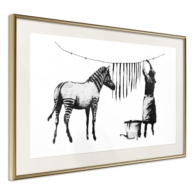 Plakat - Banksy: Washing Zebra Stripes