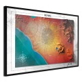 Plakat - Mapa reliefowa: Rzym