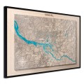 Plakat - Mapa reliefowa: Hamburg
