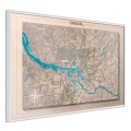 Plakat - Mapa reliefowa: Hamburg