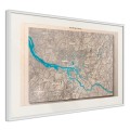 Plakat - Mapa reliefowa: Hamburg