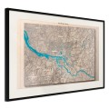 Plakat - Mapa reliefowa: Hamburg
