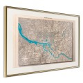 Plakat - Mapa reliefowa: Hamburg