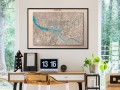 Plakat - Mapa reliefowa: Hamburg