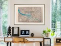 Plakat - Mapa reliefowa: Hamburg
