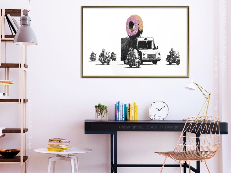 Plakat - Banksy: Donuts (Strawberry)