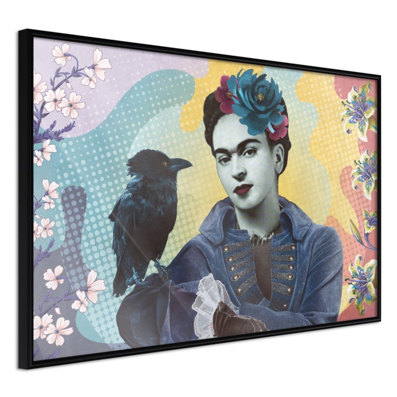 Plakat - Frida z krukiem