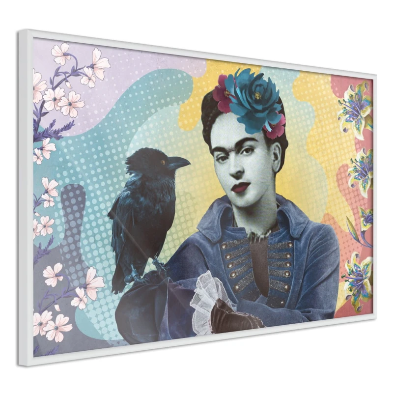Plakat - Frida z krukiem