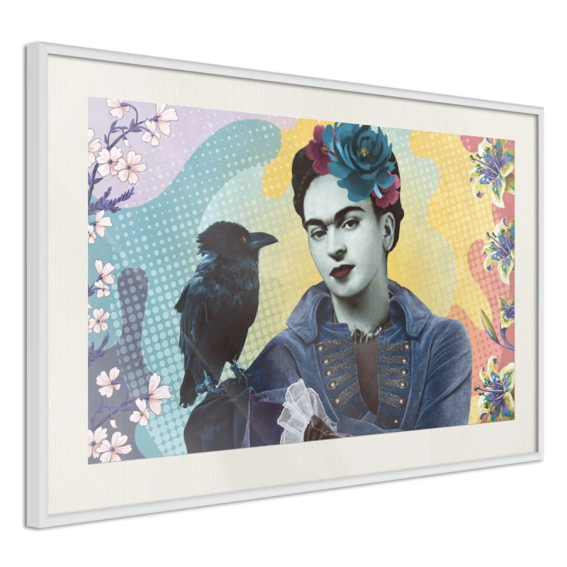Plakat - Frida z krukiem