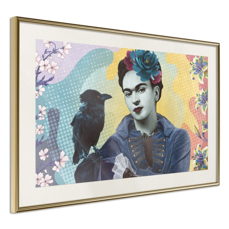 Plakat - Frida z krukiem