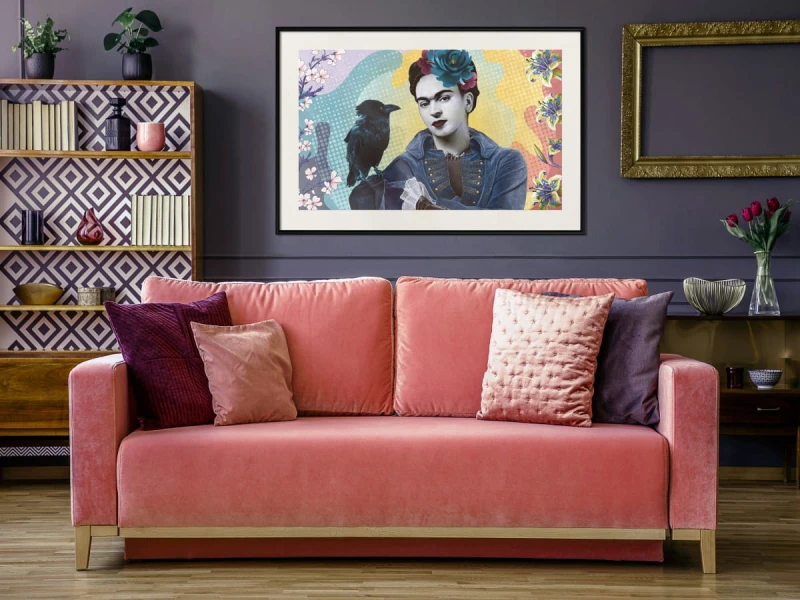 Plakat - Frida z krukiem