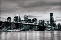 Fototapeta CZARNO BIAŁY BROOKLYN BRIDGE 226