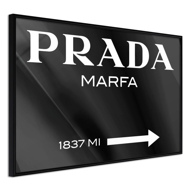 Plakat - Prada (czarny)