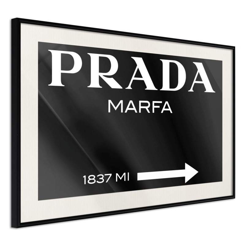 Plakat - Prada (czarny)