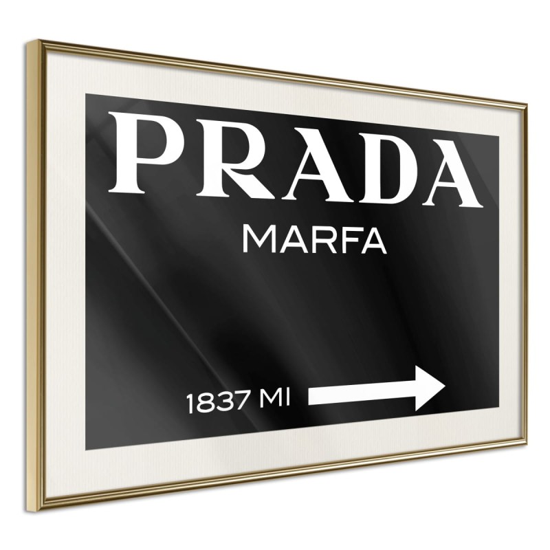 Plakat - Prada (czarny)