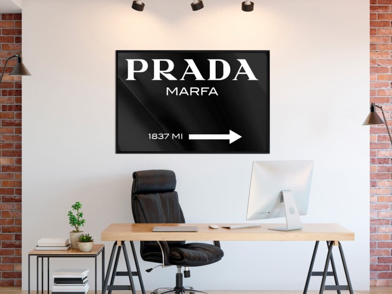 Plakat - Prada (czarny)