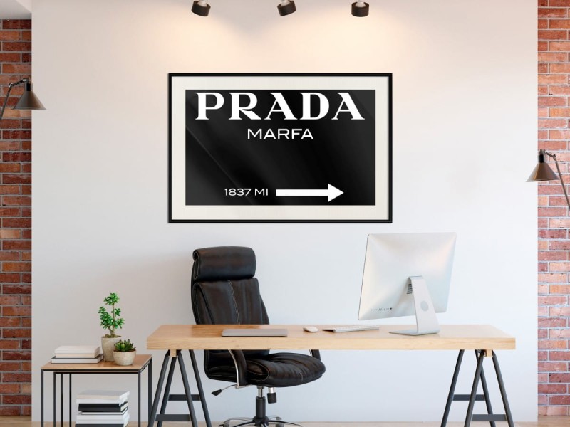 Plakat - Prada (czarny)