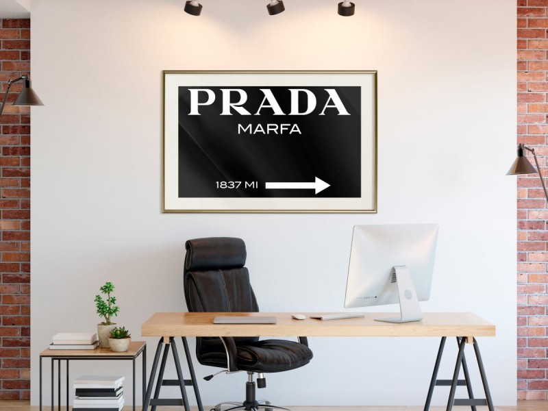 Plakat - Prada (czarny)