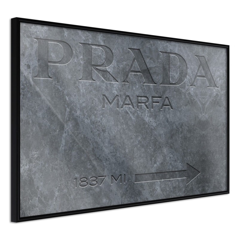 Plakat - Prada (szary)