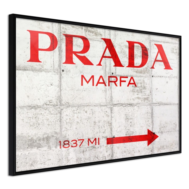 Plakat - Prada (czerwony)