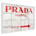 Plakat - Prada (czerwony)