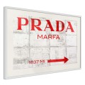 Plakat - Prada (czerwony)