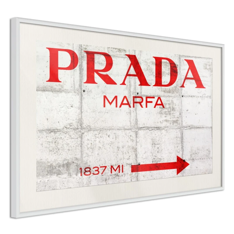 Plakat - Prada (czerwony)