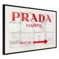 Plakat - Prada (czerwony)