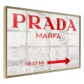 Plakat - Prada (czerwony)