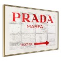 Plakat - Prada (czerwony)