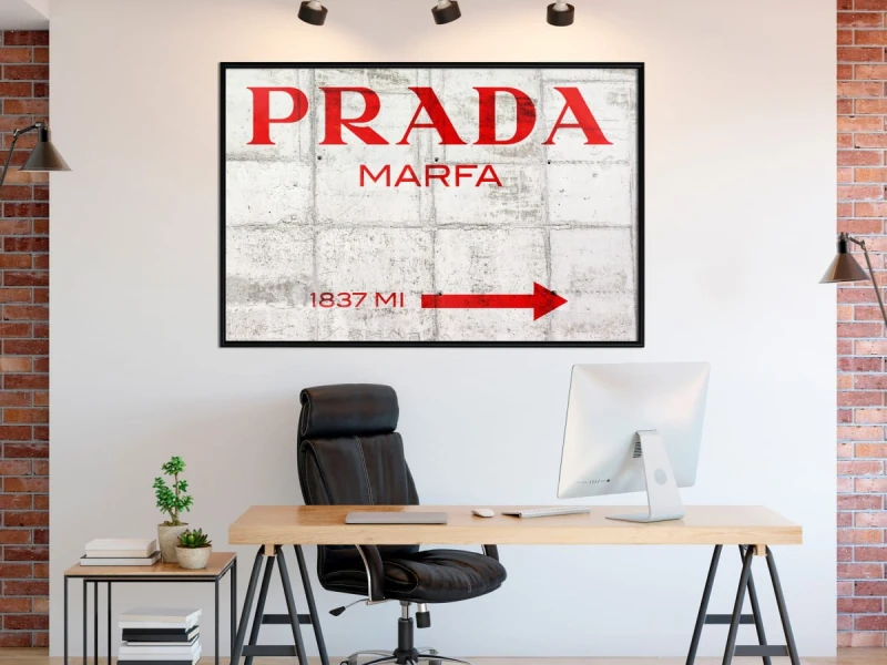 Plakat - Prada (czerwony)